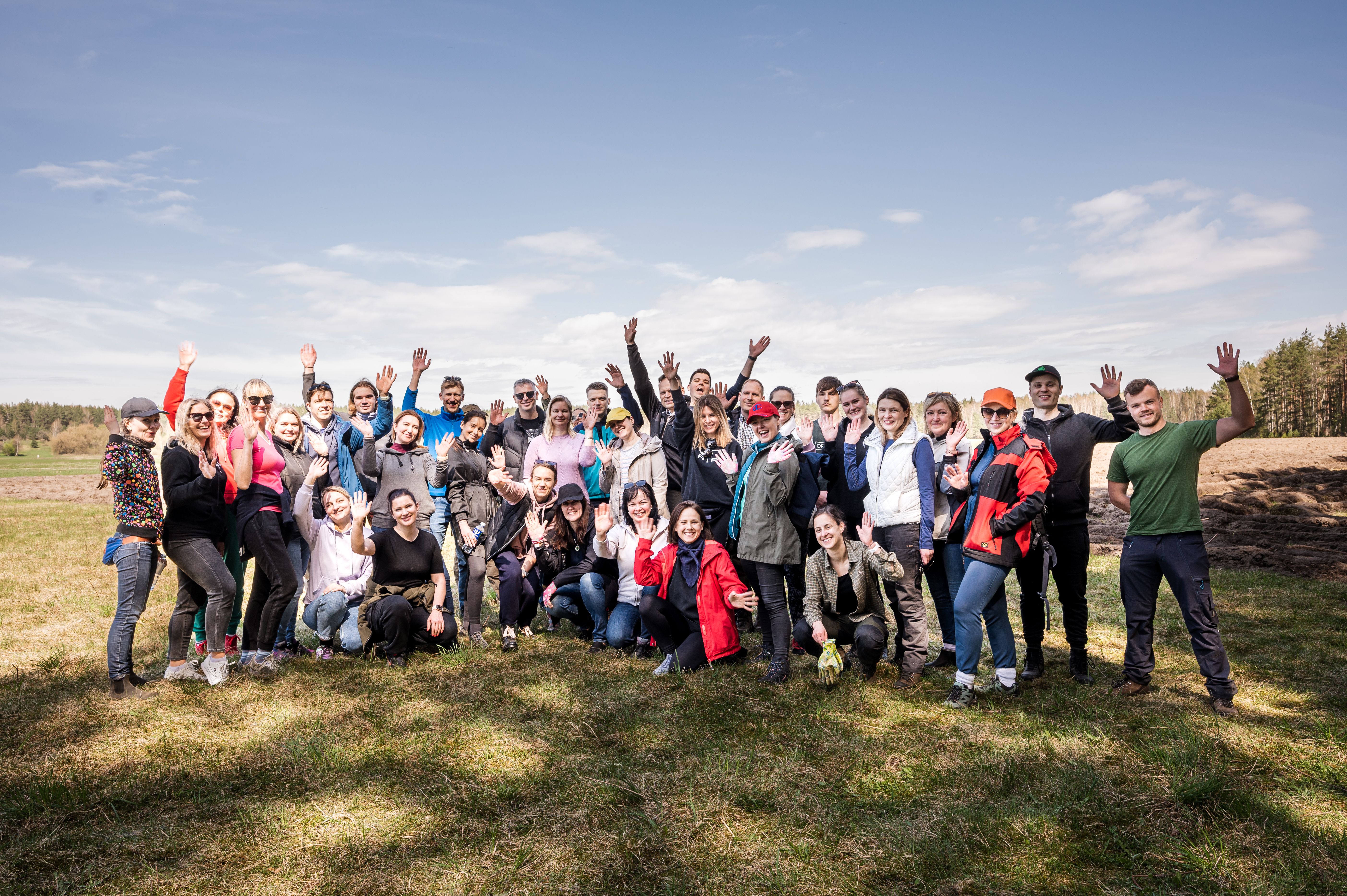 Team INVL at their annual tree planting event